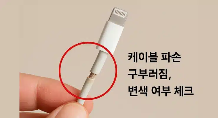 아이폰 충전이 안 될 때 해결 방법