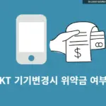 KT 선택 약정 중 기기변경 시 1년·2년 차 위약금 발생 여부 총 정리