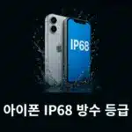 아이폰 방수 등급 믿고 샤워해도 될까? 침수 보장 기준 정리