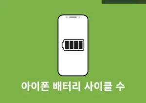 아이폰 배터리 사이클 수 확인하는 가장 쉬운 방법