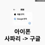 아이폰 사파리 번역을 구글 번역으로 바꾸는 방법 (IOS 18.4 이상)