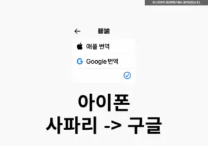 아이폰 사파리 번역을 구글 번역으로 바꾸는 방법 (IOS 18.4 이상)