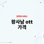 왕사남 ott 가격, 쿠팡플레이에서 무료로 볼 수 있을까?