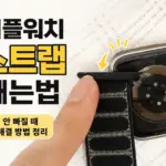 애플워치 스트랩 빼는법, 안 빠질 때 해결 방법 정리
